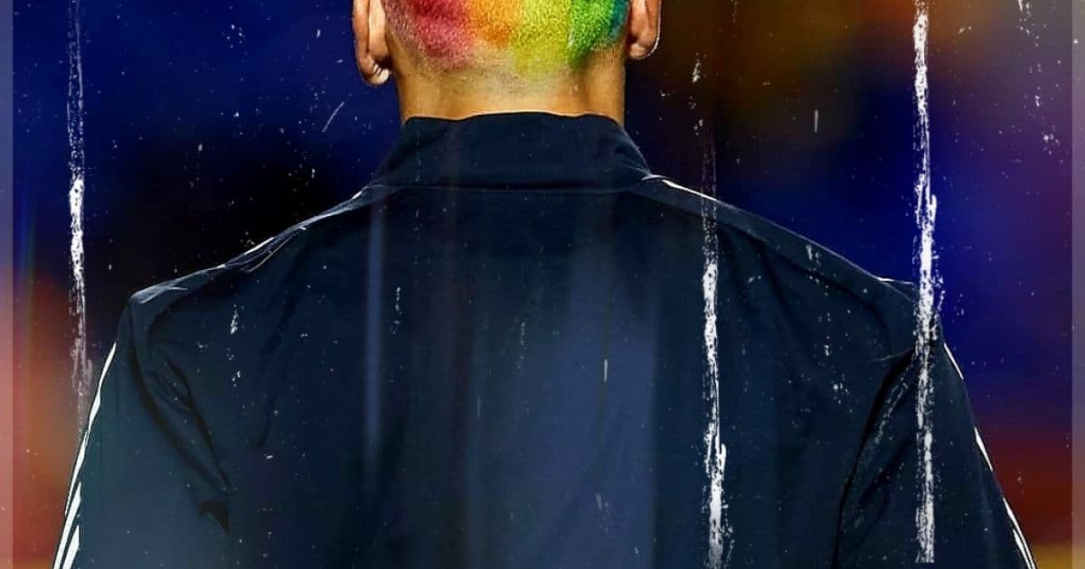 Goleiro argentino pinta cabelo com cores do arco-íris em campanha contra homofobia