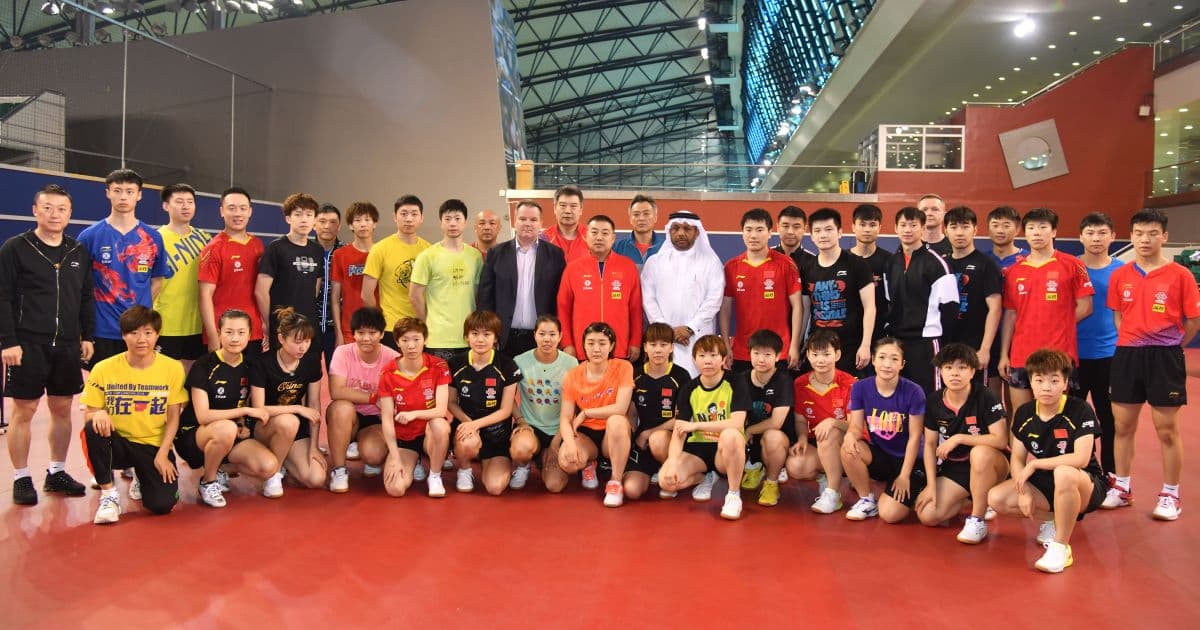 Equipe de tênis de mesa da China vai treinar no Catar por conta do surto de coronavírus 