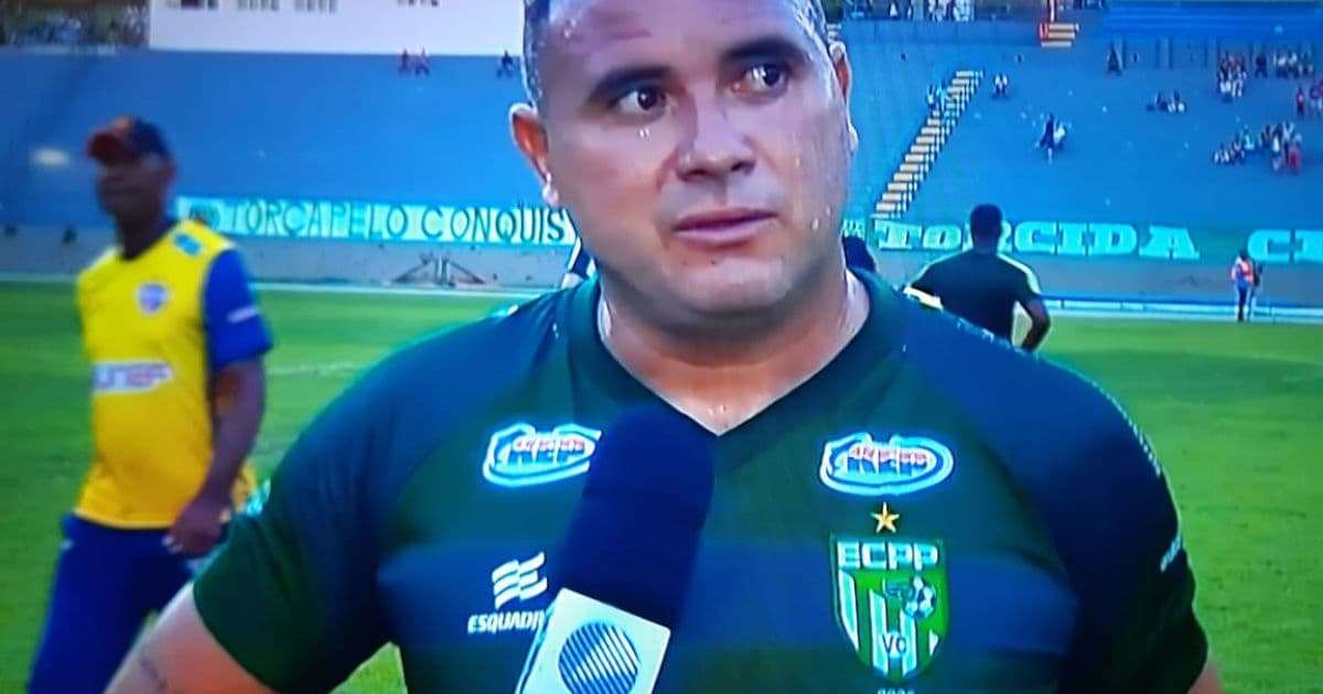 Atacante Nonato, do Vitória da Conquista, fala sobre 0 a 0 com o Bahia de Feira