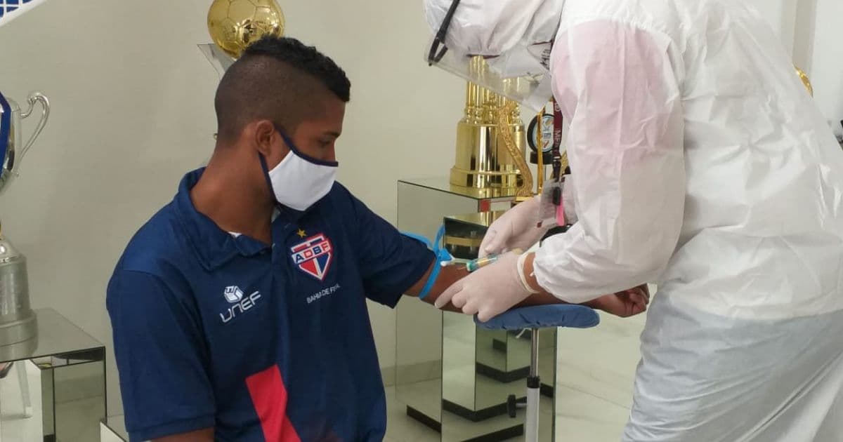 Bahia de Feira realiza testes de coronavírus e atletas serão isolados para iniciar treinos no CT