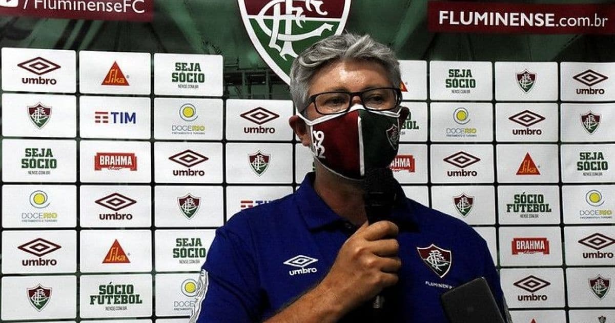 Apesar de jejum de gols, Odair Hellmann vê evolução do Fluminense: 'Melhor jogo dos três'
