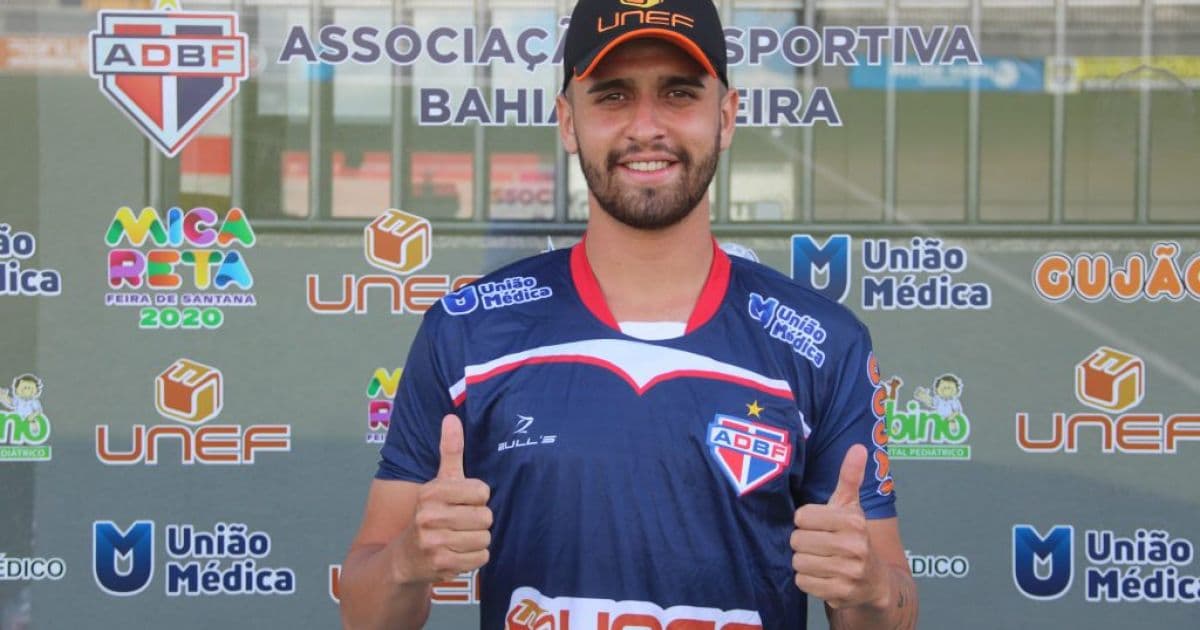 Bahia de Feira anuncia contratação do volante Lucas Gomes, vindo do Operário-MS