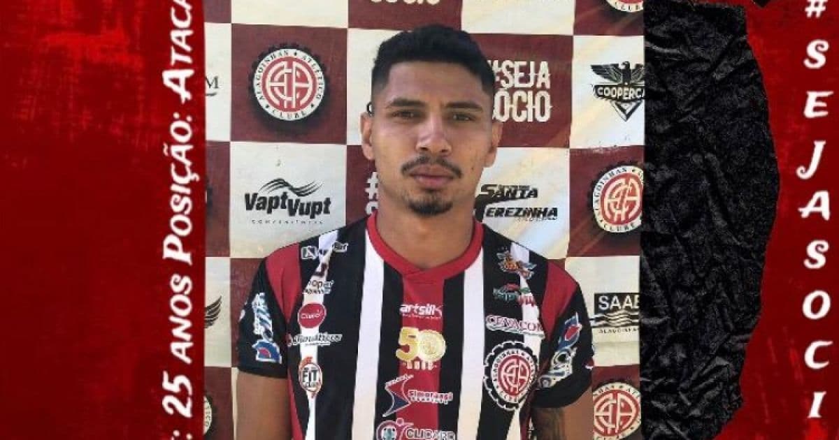 Atlético de Alagoinhas anuncia contratação do atacante Jeam para a Série D