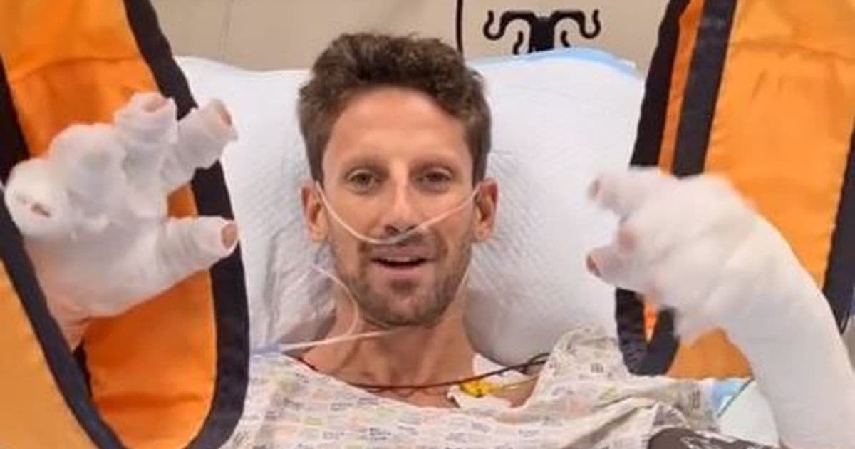 Grosjean grava vídeo do hospital e diz que Halo salvou sua vida em acidente na F1
