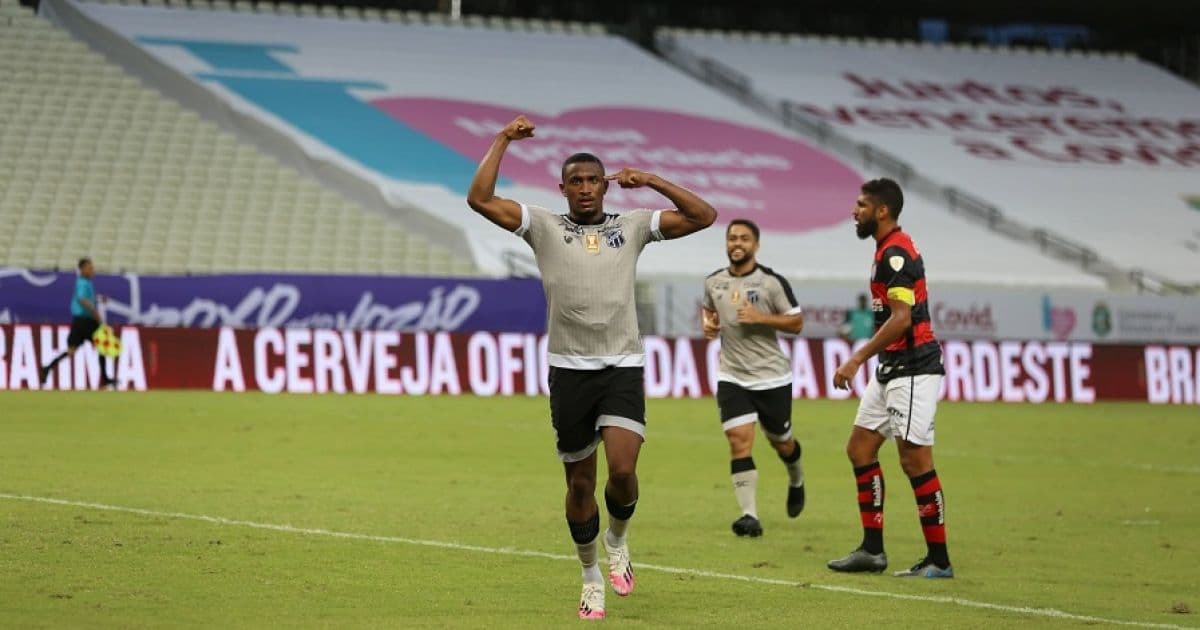 Autor de dois gols, Saulo Mineiro destaca entrosamento do Ceará no triunfo sobre Vitória