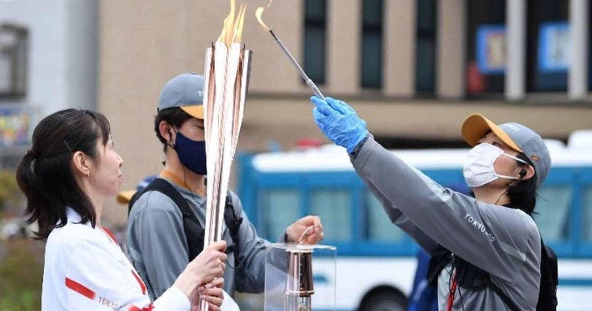Aumento de casos de Covid cancela revezamento da tocha olímpica em Osaka