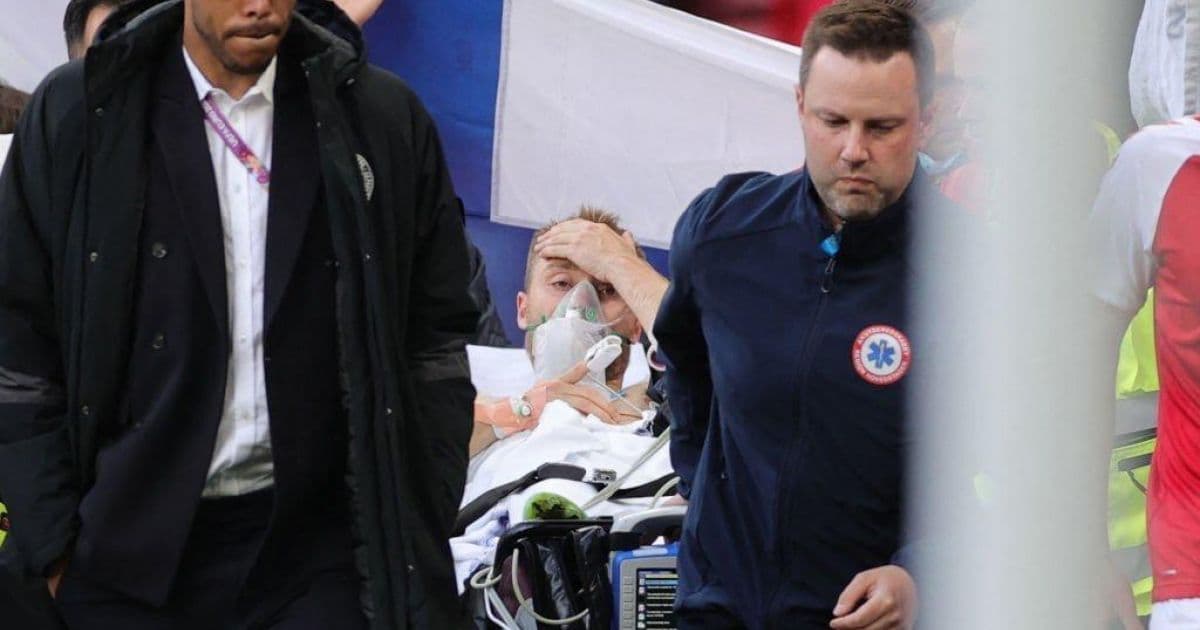 Eriksen tem quadro estável e é transferido para hospital onde fará exames, diz Uefa