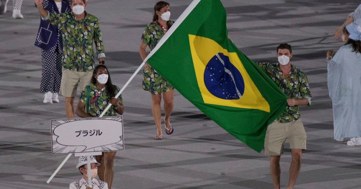 Na ordem do alfabeto japonês, Brasil é a 151ª delegação a desfilar na abertura dos Jogos