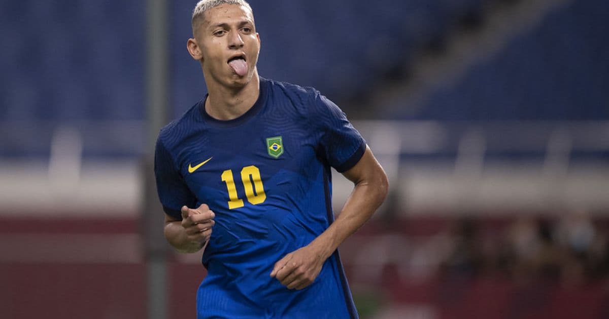 Artilheiro dos Jogos Olímpicos, Richarlison diz se inspirar em Ronaldo Fenômeno: 'Ídolo'