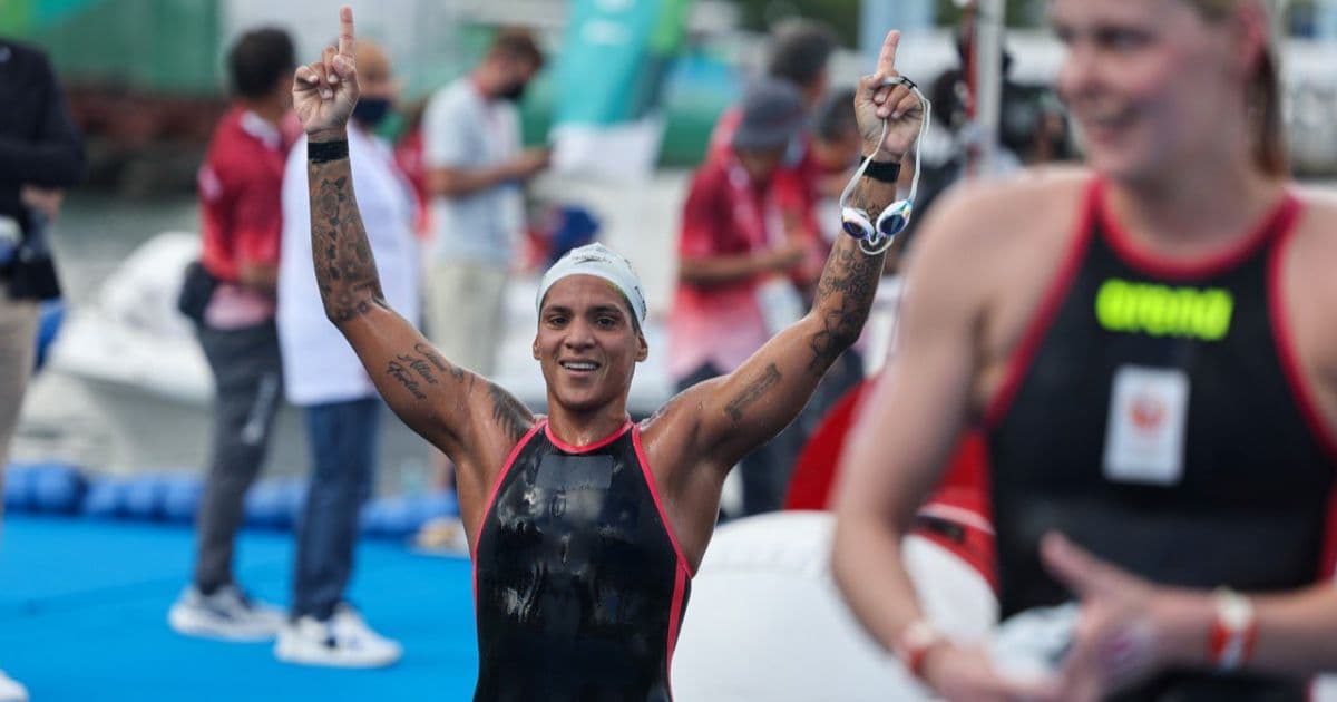 É da Bahia! Ana Marcela Cunha conquista o ouro na maratona aquática de Tóquio-2020