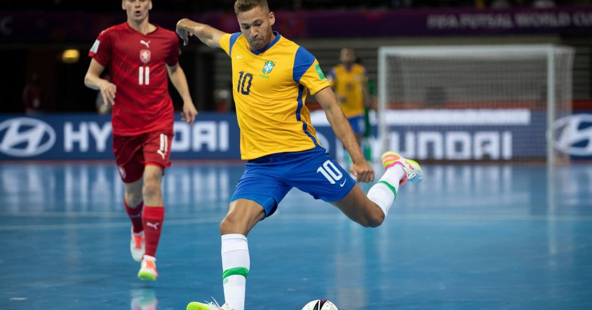 Brasil vence República Tcheca e confirma vaga nas oitavas da Copa do Mundo de Futsal