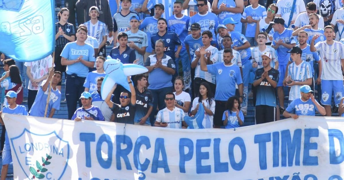 Londrina confirma torcida no estádio do Café para receber o Vitória