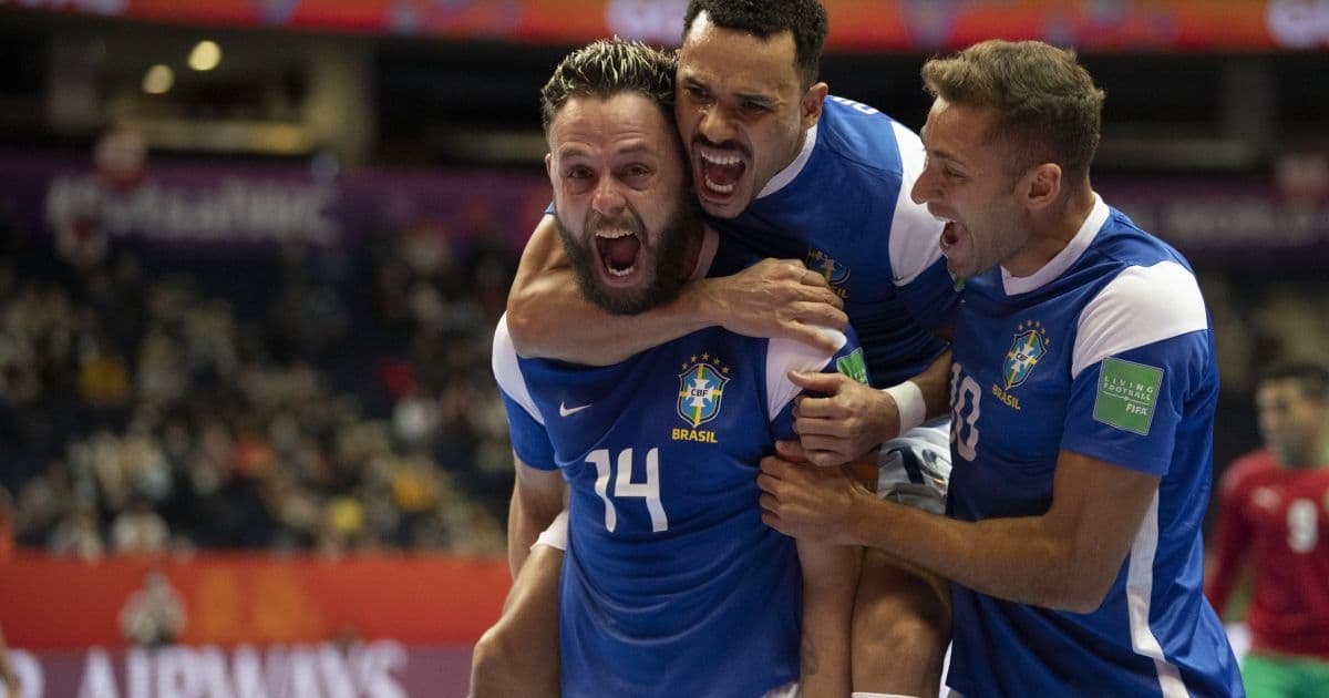Brasil vence Marrocos e está na semifinal da Copa do Mundo de Futsal