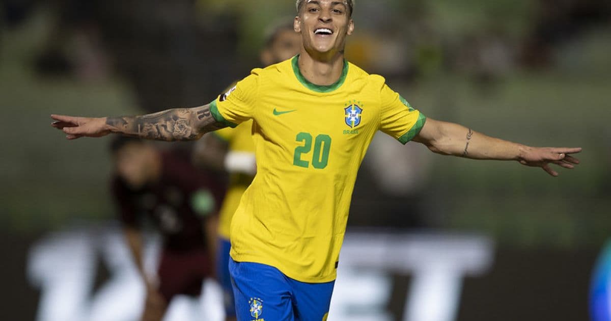'É um sonho realizado', diz Antony após marcar pela Seleção Brasileira principal
