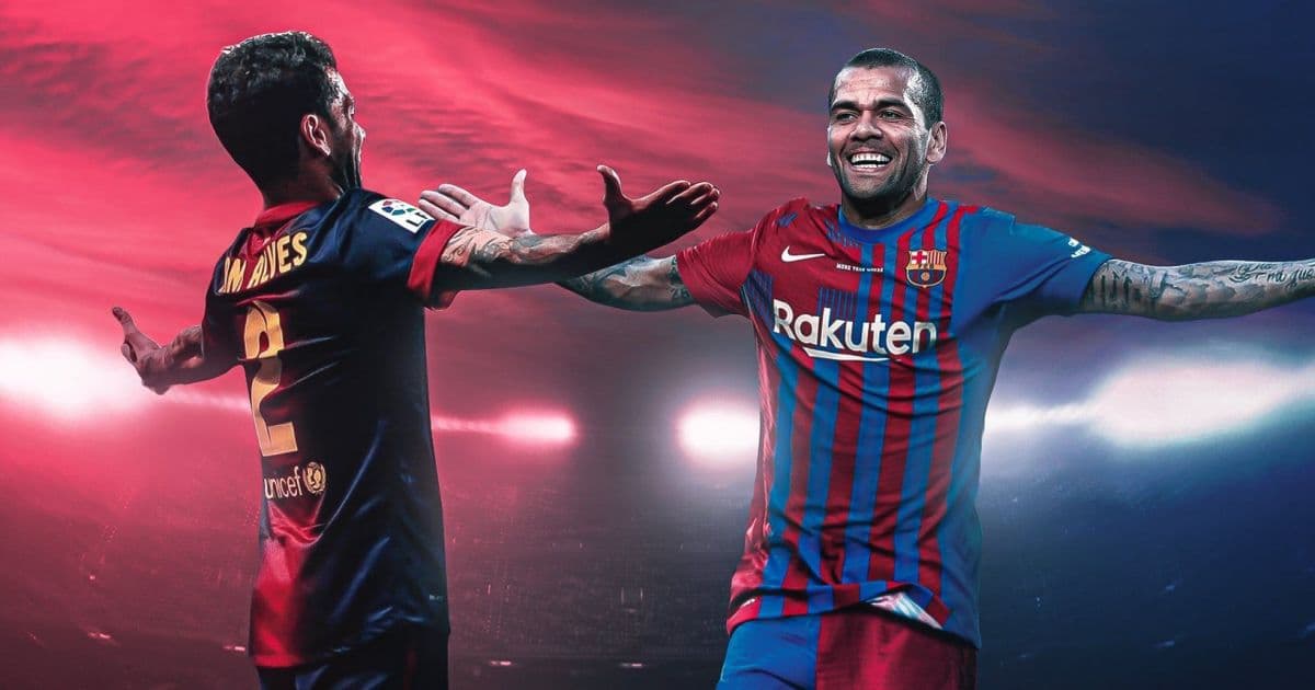 Barcelona anuncia contratação de Daniel Alves: 'Bem-vindo de volta'