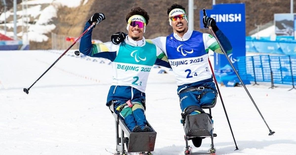 Brasil finaliza Paralimpíada de Inverno com 8º lugar no revezamento misto do cross-country