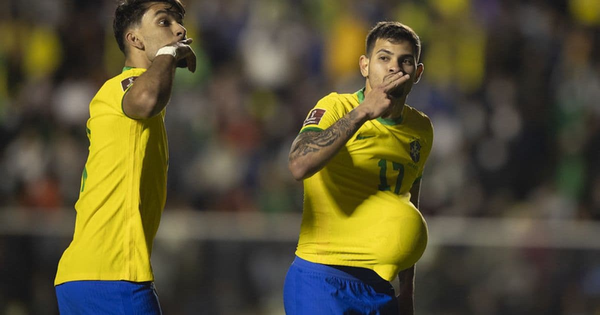 Após goleada, Paquetá celebra entrosamento com Bruno Guimarães: 'A gente se entende'