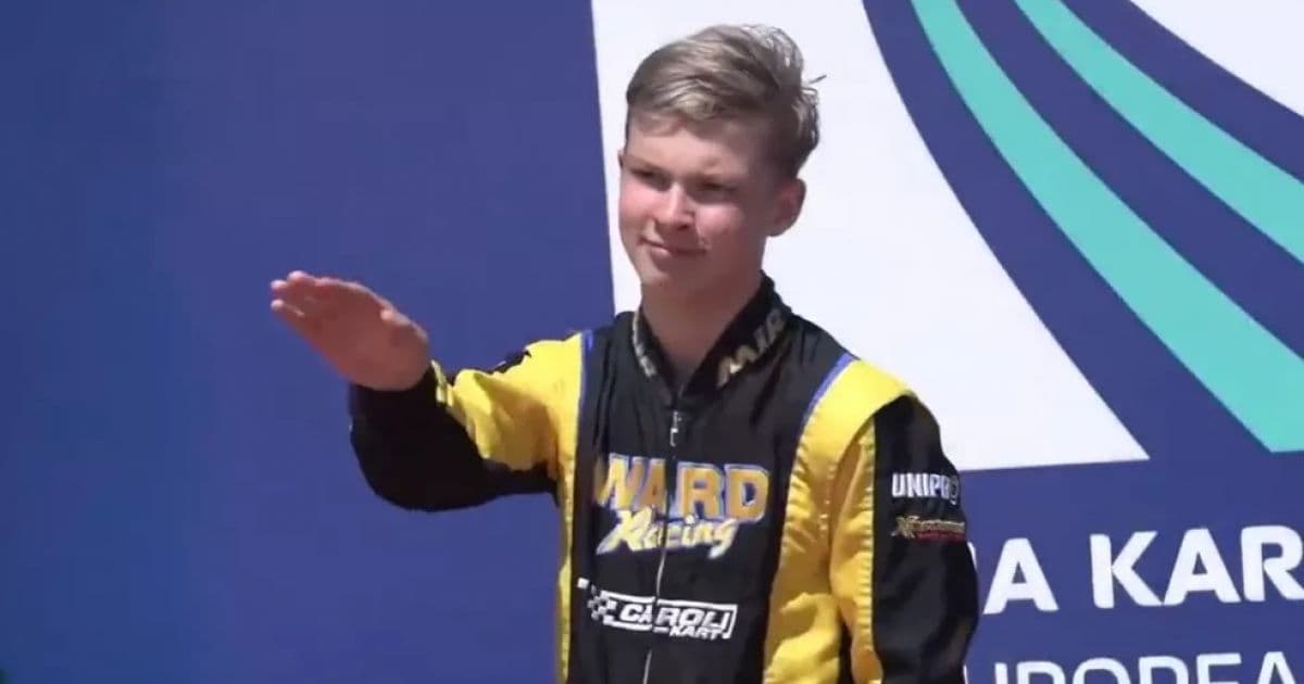 Piloto russo perde licença após fazer gesto nazista em campeonato de kart