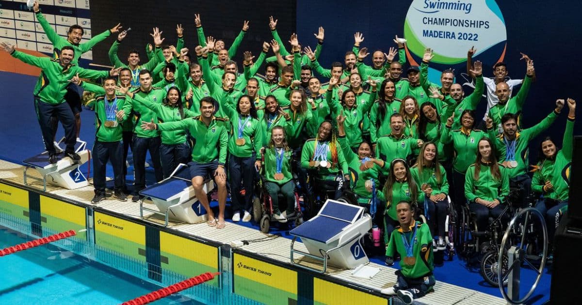 Campanha histórica: Brasil termina Mundial de natação paralímpica na 3ª colocação 