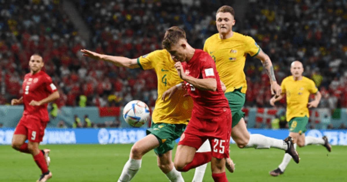 Pelo Grupo D, Austrália derrota a Dinamarca e vai às oitavas de final da Copa do Mundo