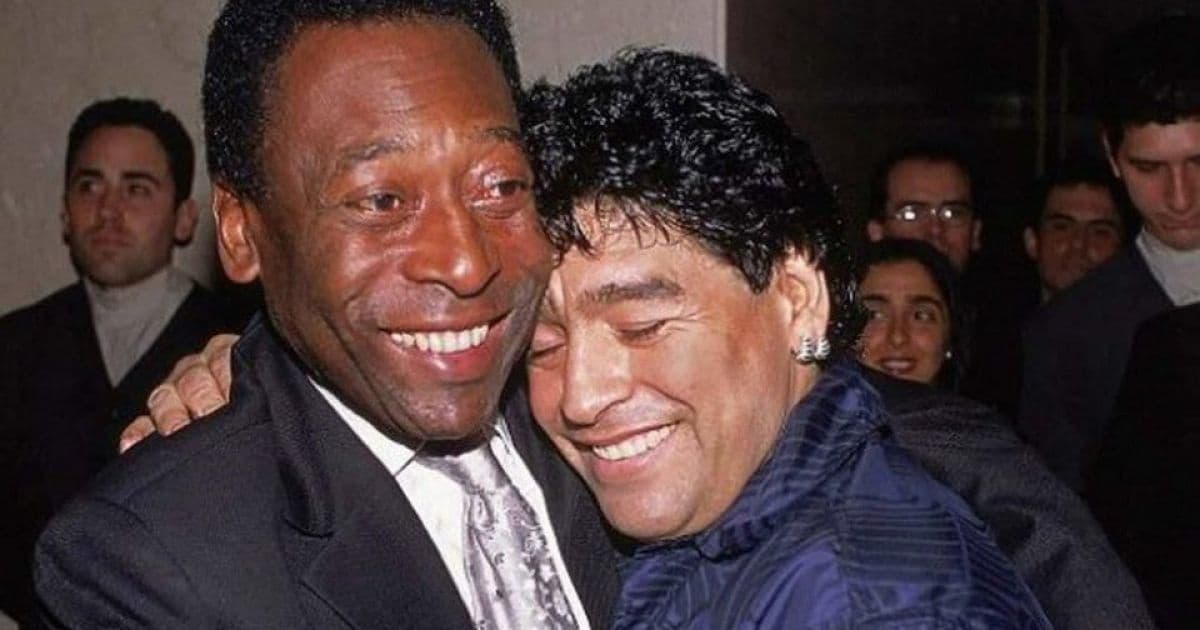 Instagram de Maradona chama Pelé de "rei": "Descanse em paz"
