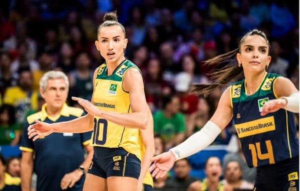 Seleção brasileira feminina de vôlei perde para China e está eliminada da Liga das Nações