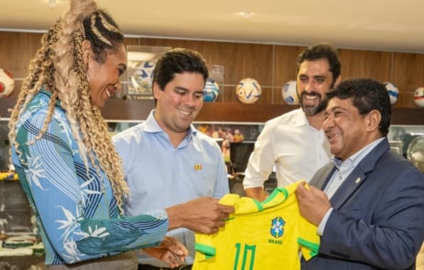 Ednaldo Rodrigues se reúne com ministro do esporte na sede da CBF