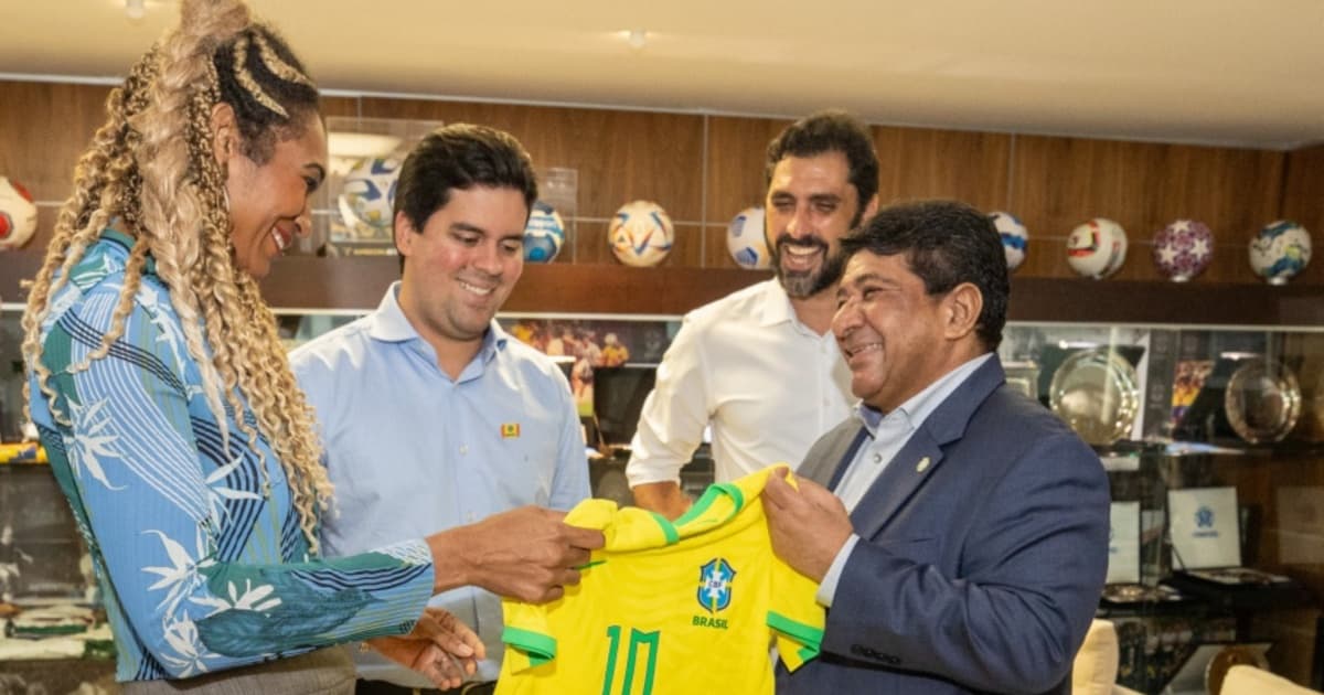Ednaldo Rodrigues se reúne com ministro do esporte na sede da CBF