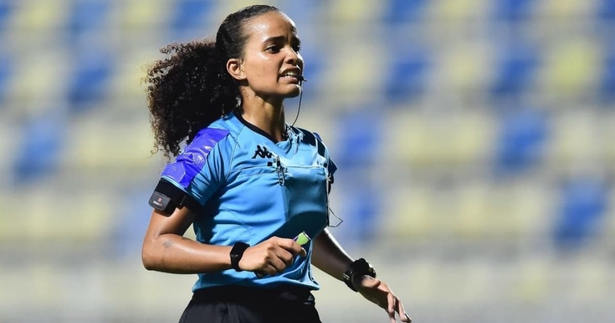 Em jogo da primeira divisão feminina, árbitra baiana estreia em Campeonato Brasileiro