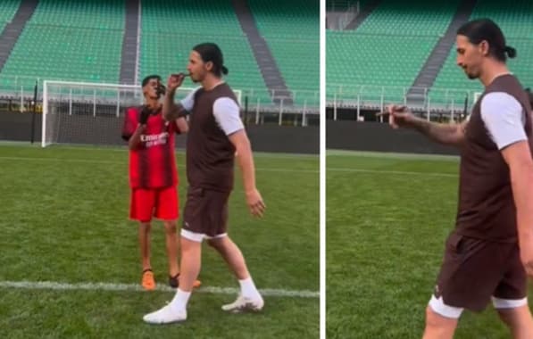 VÍDEO: Luva de Pedreiro ganha desafio e fuma charuto com Zlatan Ibrahimovic