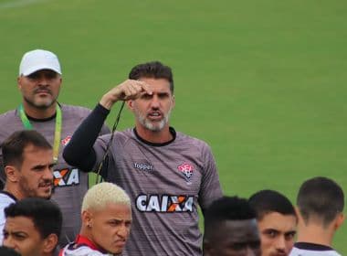 Com treino fechado, Vitória segue preparação para encarar o Bragantino