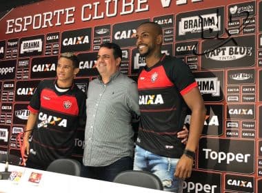 Erick e Ruan Renato são apresentados oficialmente pelo Vitória