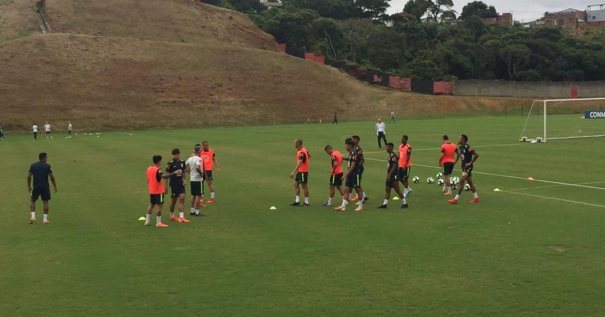 Sete jogadores do Vitória integram treino da Seleção no Barradão