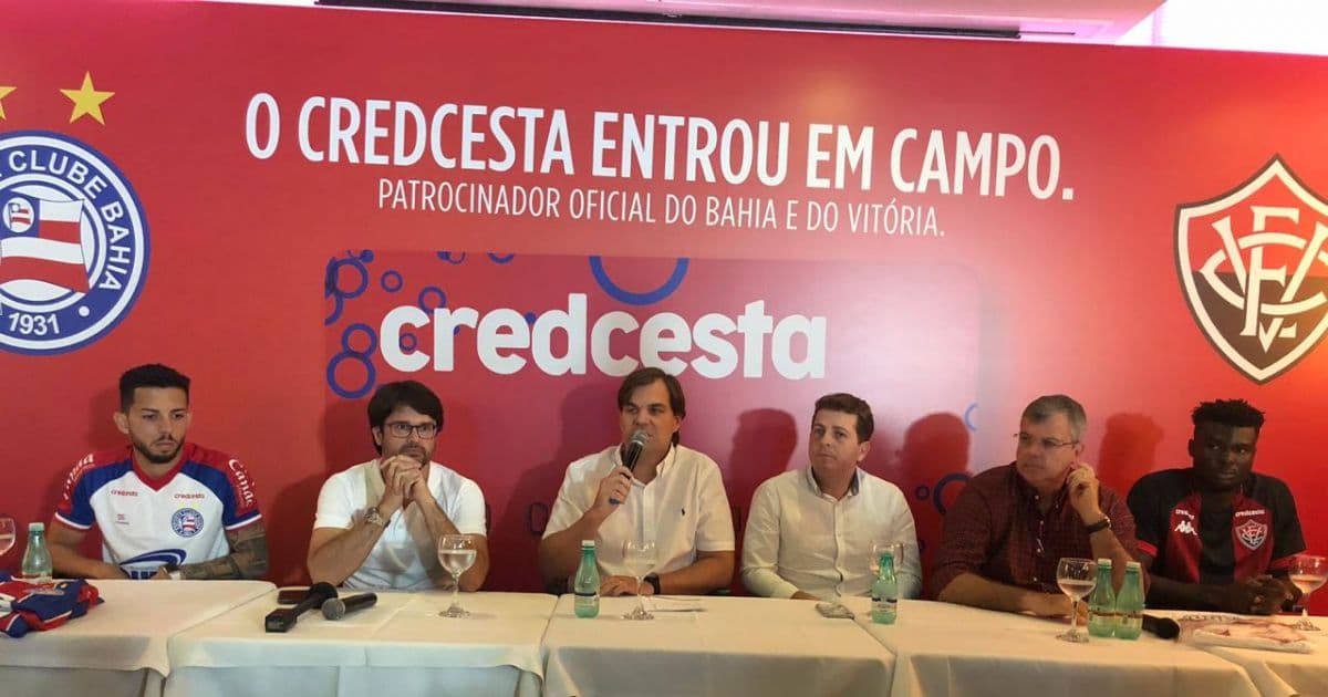 Em evento, Credcesta dá detalhes do patrocínio para Bahia e Vitória