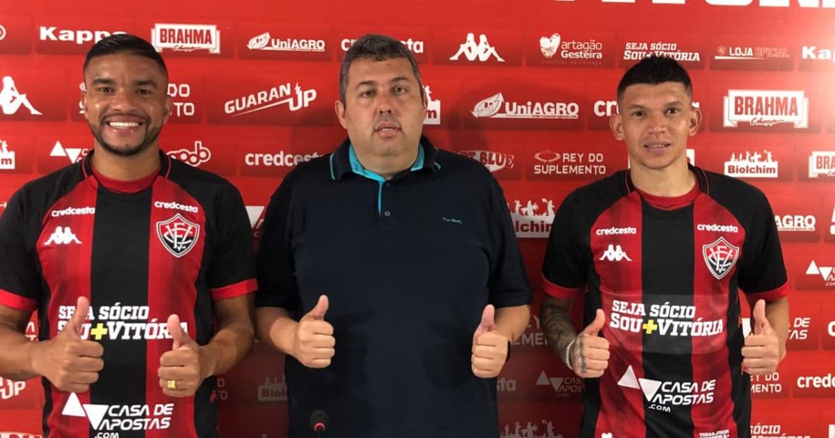 Maurício Ramos e Júnior Viçosa são apresentados pelo Vitória