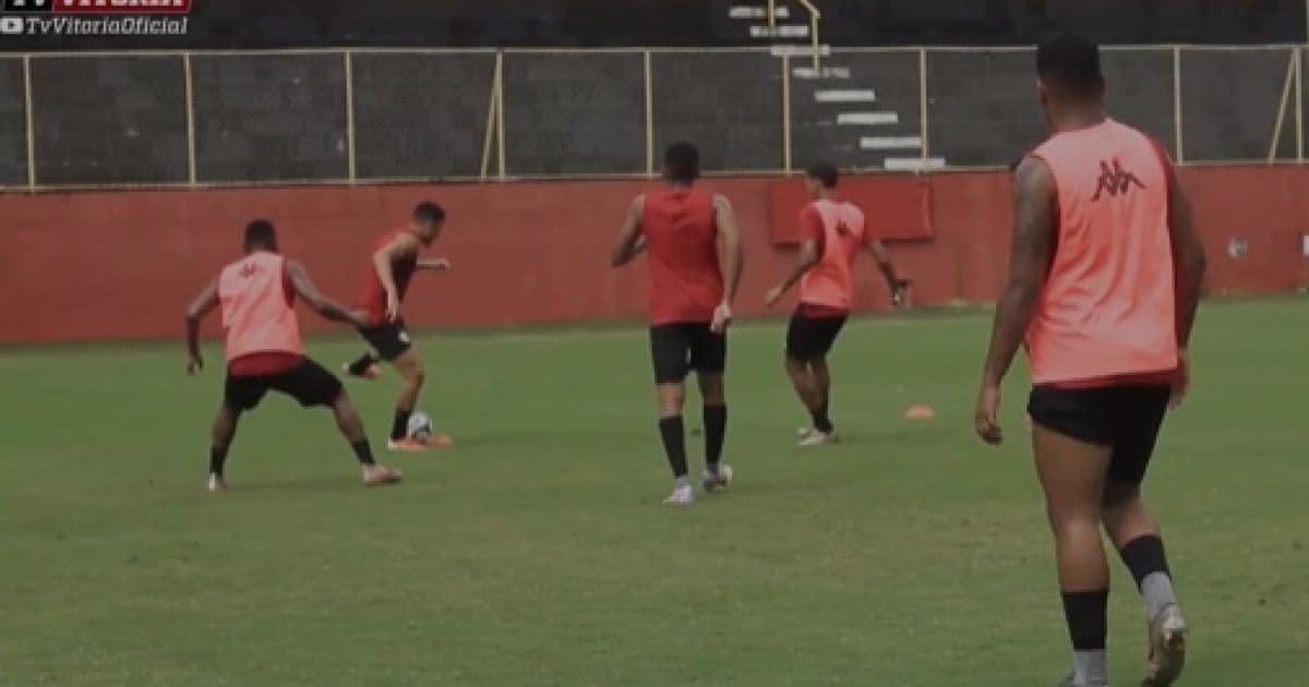 Vitória treina no Barradão e segue preparação para o reinício da Copa do Nordeste