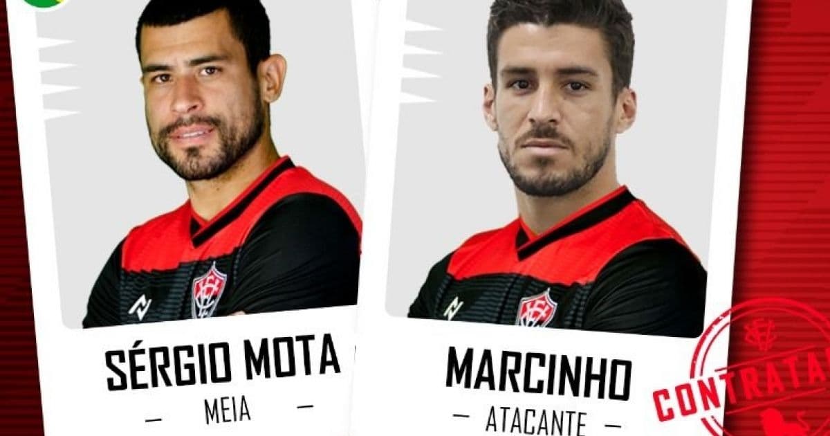 Vitória oficializa contratações do meia Sérgio Mota e do atacante Marcinho
