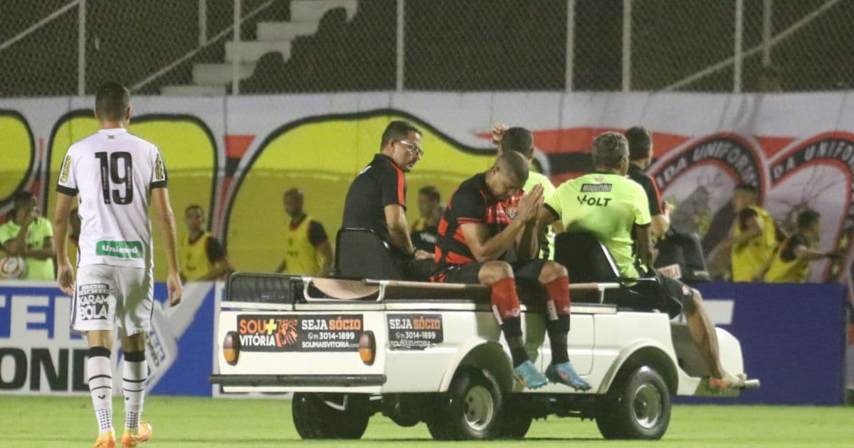 Rodrigão sofre estiramento muscular e é desfalque do Vitória contra o São José-RS