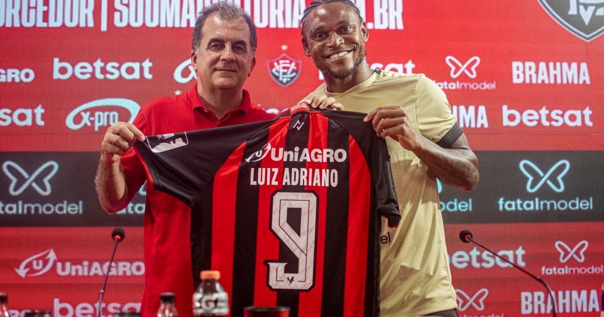 Apresentado pelo Vitória, Luiz Adriano lembra cinco gols na Liga dos Campeões e planeja estreia no Ba-Vi 