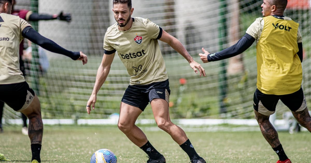 Com apenas um treino, Vitória encerra preparação para enfrentar o São Paulo pelo Brasileiro