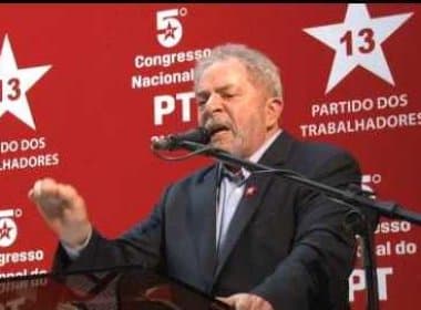 Lula defende realização de congresso para eleição interna