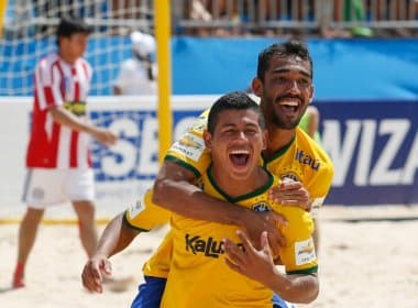 Brasil garante vaga na Copa do Mundo de futebol de areia após massacrar Equador