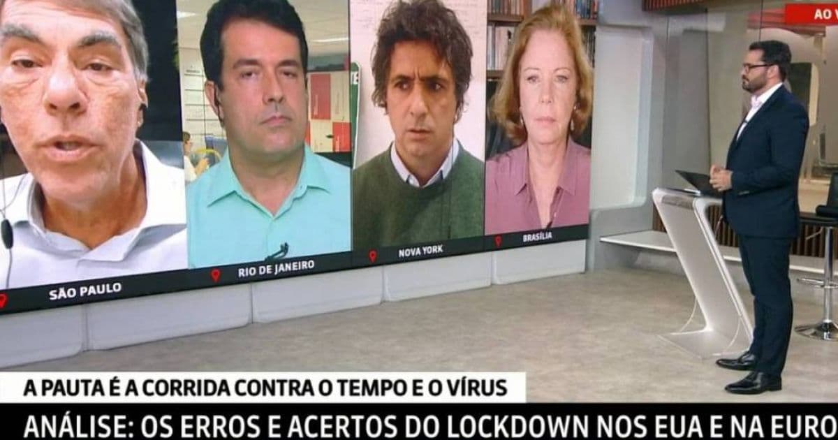 Comentaristas da GloboNews brigam ao vivo a respeito de restrições em NY