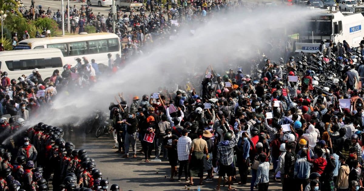 Mianmar tem sétimo dia de protestos, e militares já prenderam 350 opositores