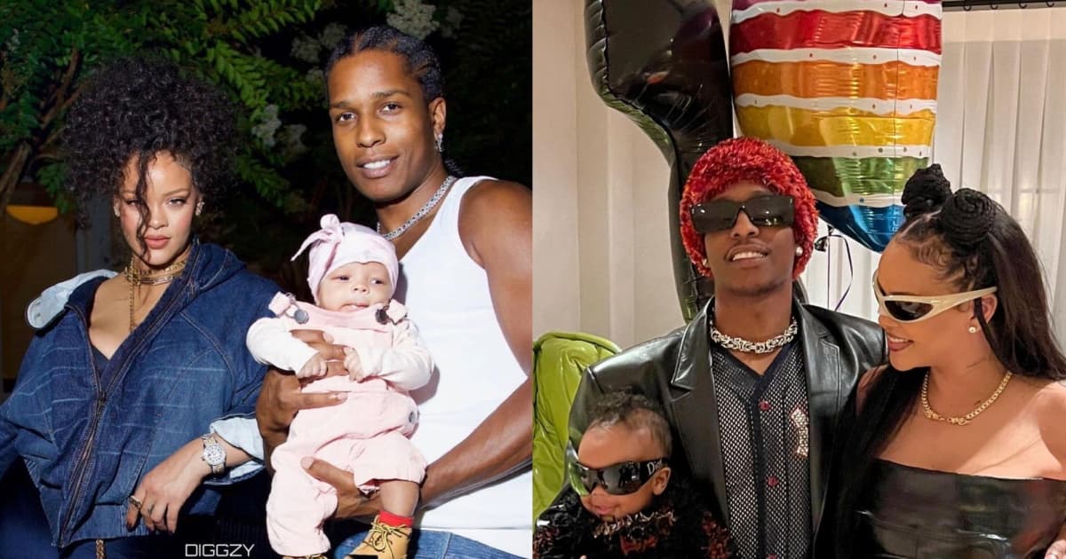 Rihanna e A$AP Rocky mostram segundo filho, Riot Rose, pela primeira vez