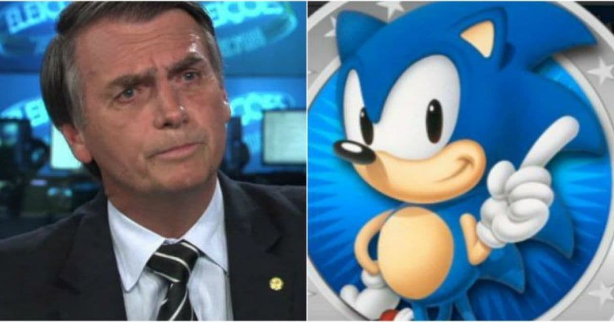 Sonic reage a tuíte de Bolsonaro, que usa trilha do game para divulgar obras
