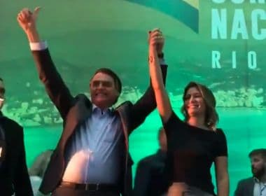 Em seu primeiro discurso como candidato, Bolsonaro diz não ser salvador da pátria