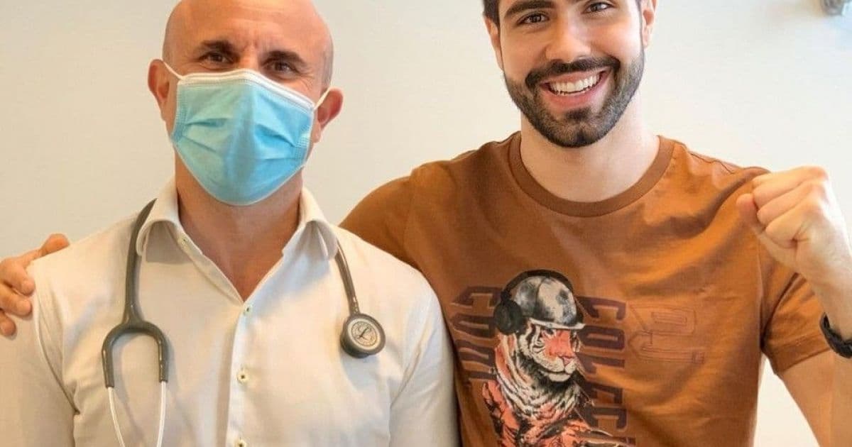 Juliano Laham comemora resultado de cirurgia: 'Estou curado do câncer'