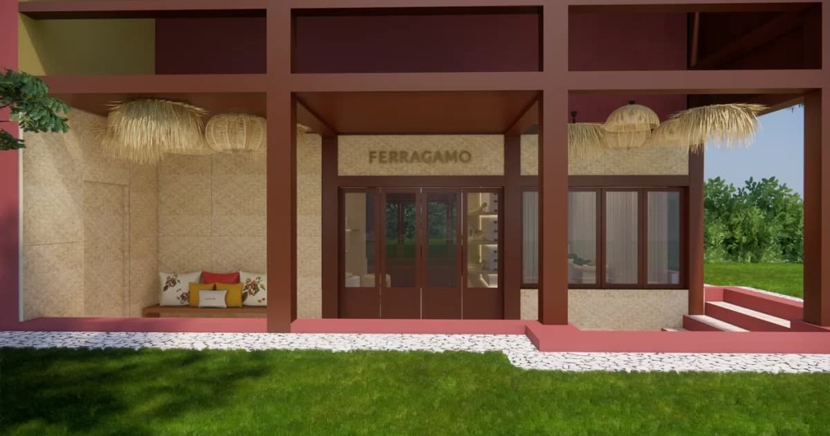 Marca italiana Ferragamo inaugura primeira loja pop-up da Bahia em Trancoso