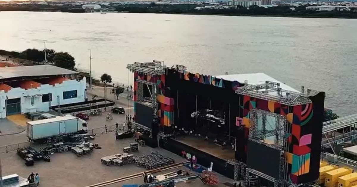 Show de Ivete tem esquema especial e palco quase pronto; confira